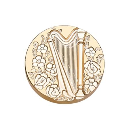 Förseglande vaxstämpelhuvud för sigill Kuvertinbjudan Gör-det-själv scrapbooking, byte av vaxstämpelhuvud med musiktema H