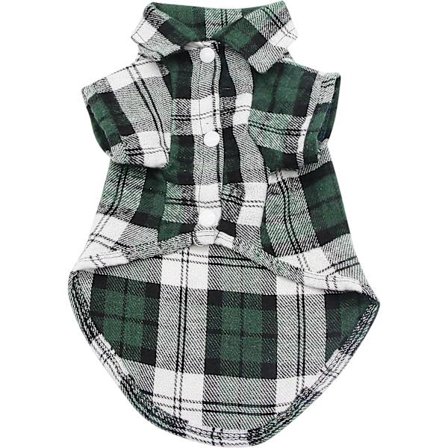 Rutete Hundetrøye, Hundeklær Rutete Kjæledyrtrøye, Rutete Katteklær