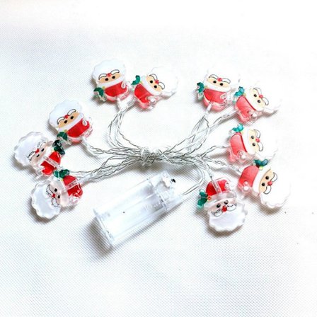 1,5 m 10 LED-valot Joulupukin Valonauha Koriste - Joulupukki