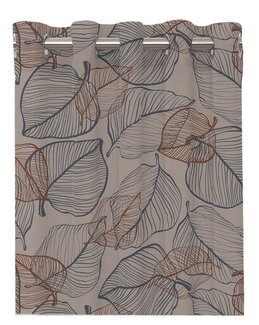 Sejlringslængder Hugo med trykt bladmønster 2-pak Rust