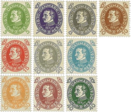 Danmark 1930 - AFA 186-195 - Postfrisk