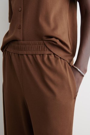 COS Women's Fluid Jersey Joggers in Orange