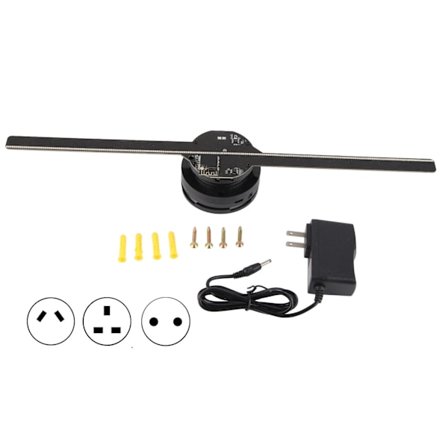 3D hologram vifte 224 LED lys perler 800x480P høy oppløsning 3D annonsering spiller