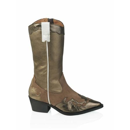 Dwrs, Puglia - Westernboots Bruin, Dames, Maat:39 EU,leer