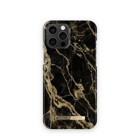 Printed Case iPhone 12 Pro Max Golden Smoke Marble