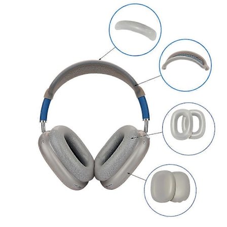 Mjukt silikonskal kompatibelt med AirPods Max 2024 (USB-C)