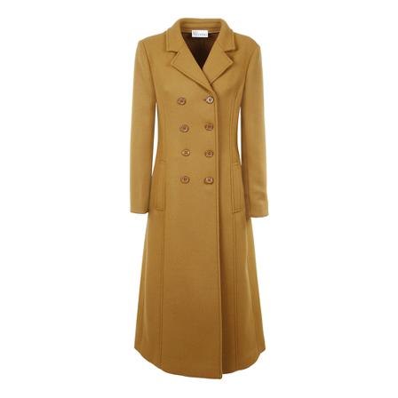 RED Valentino, Double-Breasted Coats Brązowy, Kobieta, Rozmiar: XS