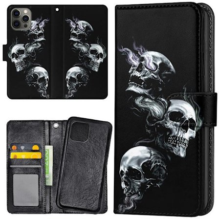 iPhone 15 Pro Max - Plånboksfodral/Skal Skulls
