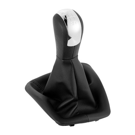 Passer til Skoda Octavia manuel gearknop gearstangsdæksel gearstang håndbold galvanisering blankt dæksel 5 gear~02255