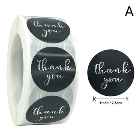500 stk./rulle tak selvklæbende etiket klistermærker til scrapbog