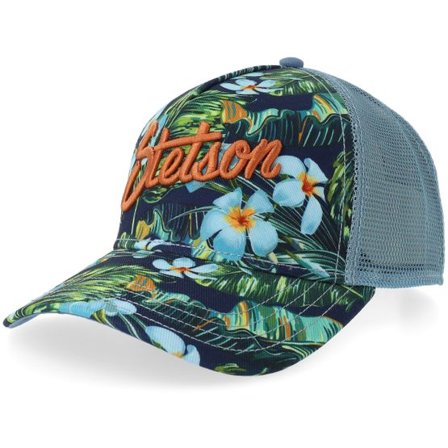 Stetson - Multi trucker Keps - Hawaii Flower Print A-frame Trucker @ Hatstore