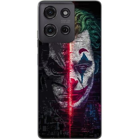 Kompatibelt Mobildeksel til Motorola Moto G75 DC Comics Batman Joker splitt ansiktet plakat Gotham skurker Dark Knight retrofilm helt mot skurk kunst
