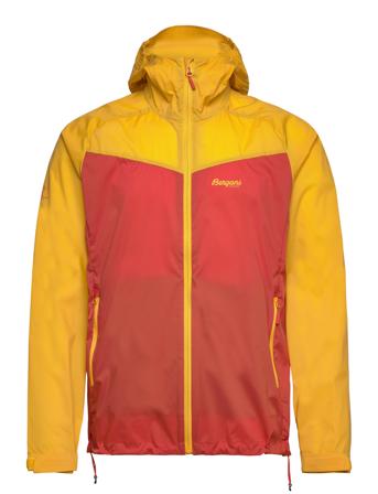 Microlight Jacket Brick/Light Golden Yellow M Outerwear Sport Jackets Gul Bergans*Betinget Tilbud