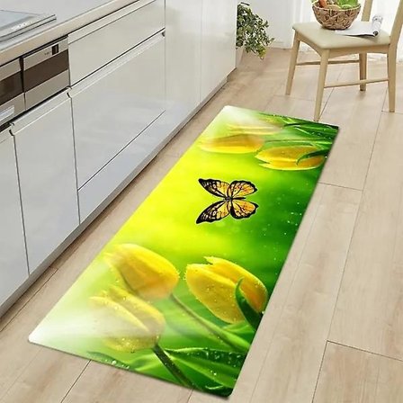 Kök Golvmatta Hem Entré Dörrmatta Lyx Dekoration Matta för Vardagsrum Anti-Slip Badrum Matta Hallway Långa Mattor