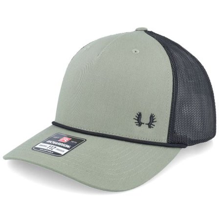 Hunter - Grön trucker Keps - Tiny Moose Antlers 112fpr Split Loden/Black Rope @ Hatstore