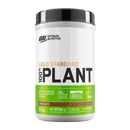 Optimum Nutrition Gold S 100 Plant Chocolate 684 g, Sport & Velvære, Protein & Energi, Proteinpulver