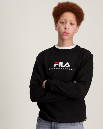 Fila LOHBARBEK logo crew sweat Sort Trøjer Dreng - Kids Brand Store