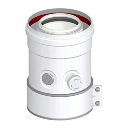 Attacco per tubo coassiale verticale universale diam. 60/100 per caldaie a condensazione