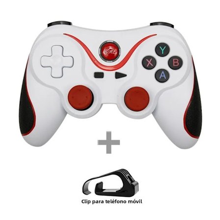 T3 Hvit Kontroller (med stativ) Terios T3 X3 Bluetooth Gamepad for Android PC Trådløs Fjernkontroll for Switch/PS3 Gaming Joystick Tilbehør