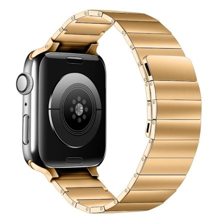 Apple Watch Series 8 (45 mm) / Watch Ultra urrem i rustfrit stål - Rødguld