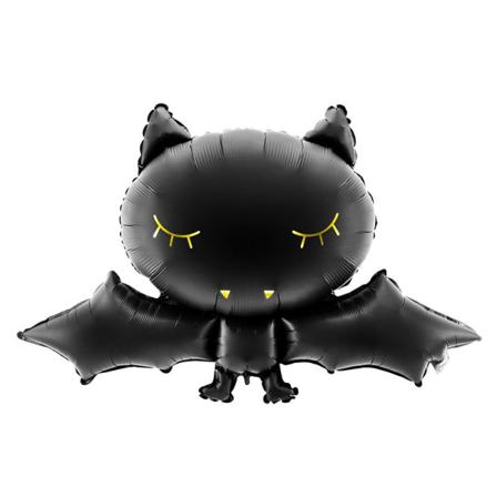 Folieballong Fladdermus, Halloween- Partydeco Svart