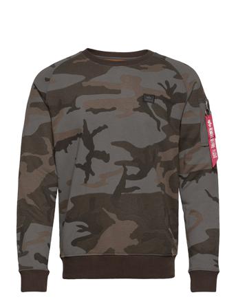 X-Fit Sweat Camo Sweat-shirt Genser Grønn Alpha Industries