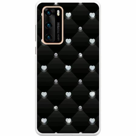 Huawei P40 Premium Skal Bling Heart