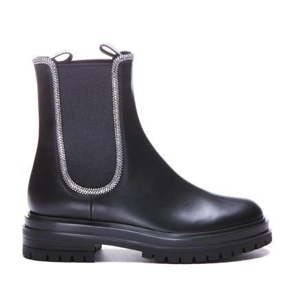 Gianvito Rossi, Gianvito Rossi Boots Czarny Czarny, Kobieta, Rozmiar: 36 EU
