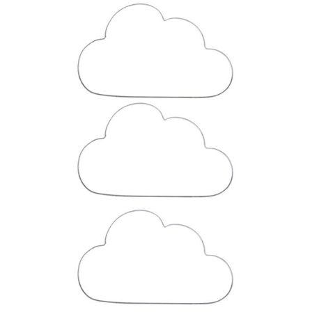 3 trådmoln 30 x 17,5 cm