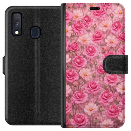 Yhteensopiva Lompakkokotelo Samsung Galaxy A40 Petal Reverie Blush Rose