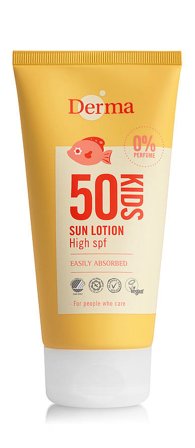Derma Kids Sollotion SPF 50 150 ml, Skincare, Børn & Forældre, Skincare Til Børn