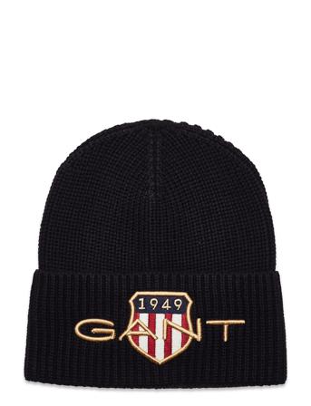 D1. Archive Shield Beanie Accessories Headwear Hats Beanies Svart GANT