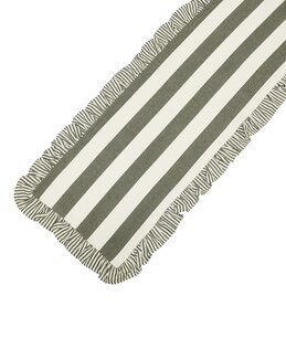 Bordløper Filippa garnfarget stripe Grønn