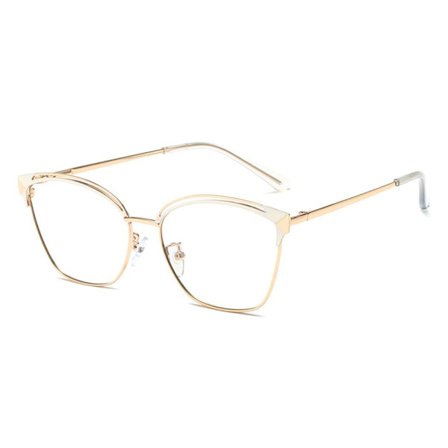 Anti-Blue Light Briller Runde Briller BEIGE