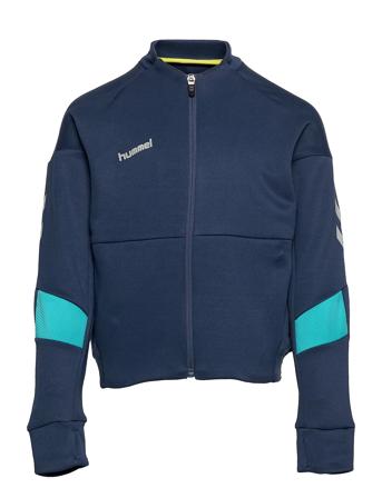 Tech Move Kids Poly Zip Jacket Blue Hummel