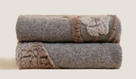 Frati Home Pledd Kokt-Ull Happy-Deer 150x190