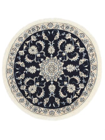 Tapis Naïn Ø 100 Rond (Laine, Perse)