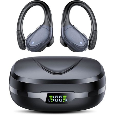 Trådløse hodetelefoner, Bluetooth 5.1 for sport, løping, trening og treningsstudio