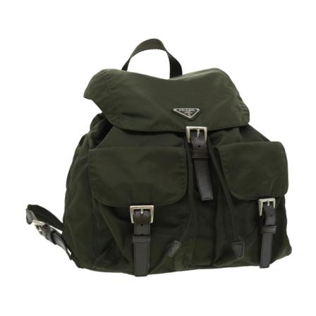 Prada Vintage Backpacks Grøn, unisex Vintage Tasker, Størrelse: ONE Size