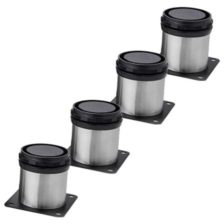 Justerbare Ben 50mm Højde Tykke Skab Ben Bord Ben Møbel Ben, Børstet Rustfrit Stål, Justerbar Højde 0