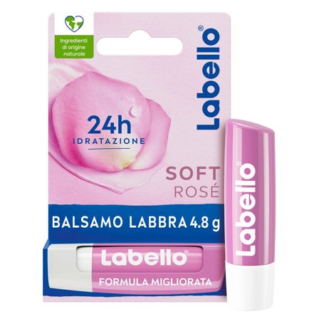 Labello Soft Rosé Burrocacao Labbra Colorato E Idratante Con