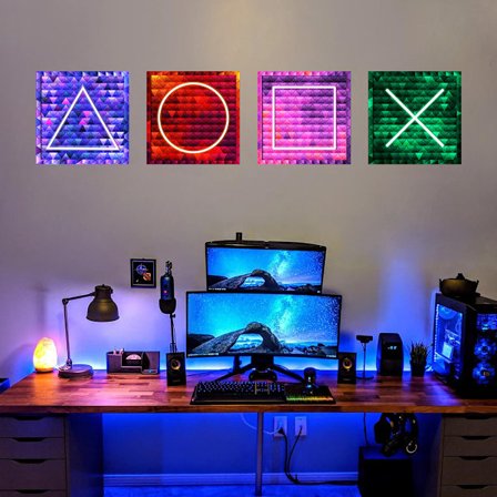 3D Gamer Vægklistermærker, Gamer Vægplakat Dekoration, Gamer Klistermærke