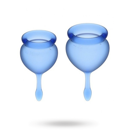 Satisfyer Feel Good menstrual cups Dark blue - Vuxen.dk: Intimhygiejne