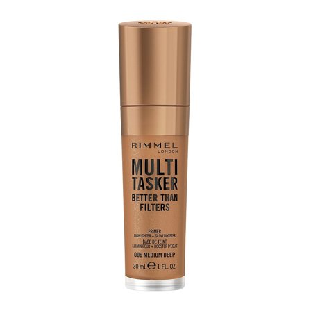 Rimmel Multi-Tasker Better Than Filters Face Primer, Glow Booster and Highlighter 006 Medium deep, Makeup, Ansigt, Primer