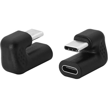 USB C-adapter, 180 graders USB Type-C han til hun, til bærbare computere