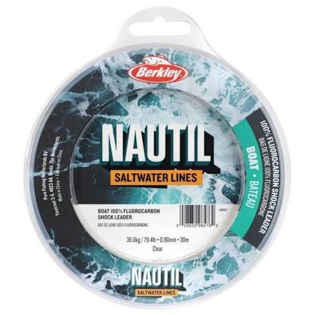 Fiskeline - BERKLEY - Nautil - Shockleader 0,70 mm - 25 kg - Hållbar fluorocarbon