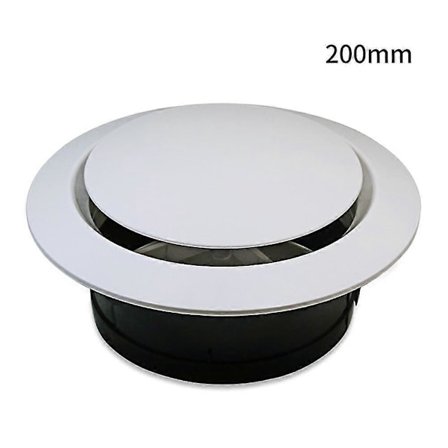 Ventildeksel Luftuttak Ventilasjonsdiffuser 100mm 150mm Klimaanleggsrør Hjemmeventilasjon Justerbar Persienne