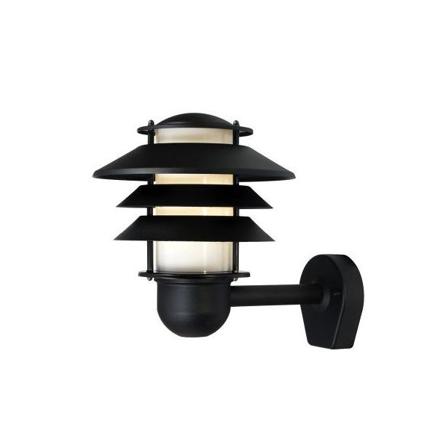 Westal Alefors Veggarmatur 10 B, 227 lm, 310 x 256 mm Svart, sandblåst, Belysning