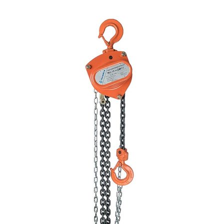 Snabbyftblock 1500 kg, längd 3 meter, 6 mm, 1-part kätting, SF: 4:1