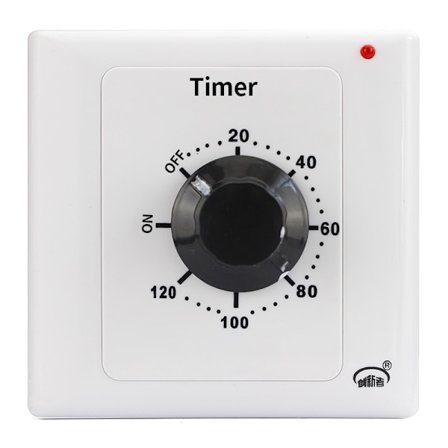 120 Min Timer Switch, AC 220V 15A Intelligent Mekanisk Nedtællingstimer So
